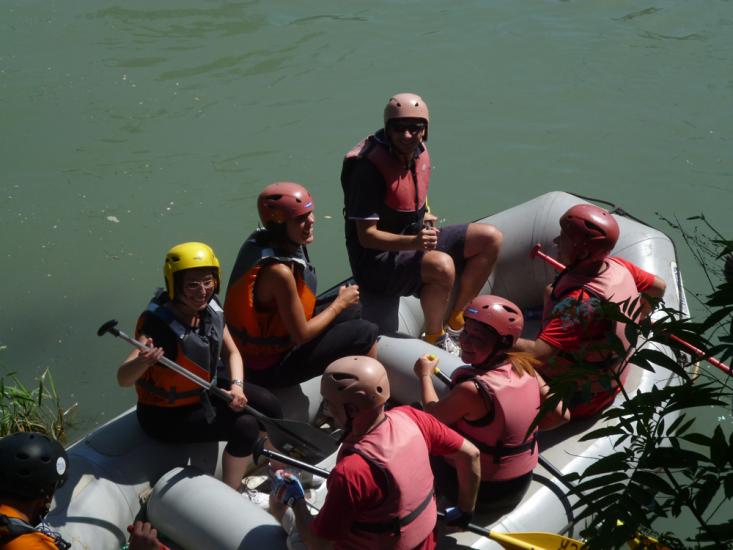 Referenza Tecnologie Sanitarie Team building rafting Roma