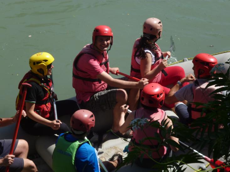 Referenza Tecnologie Sanitarie Team building rafting Roma
